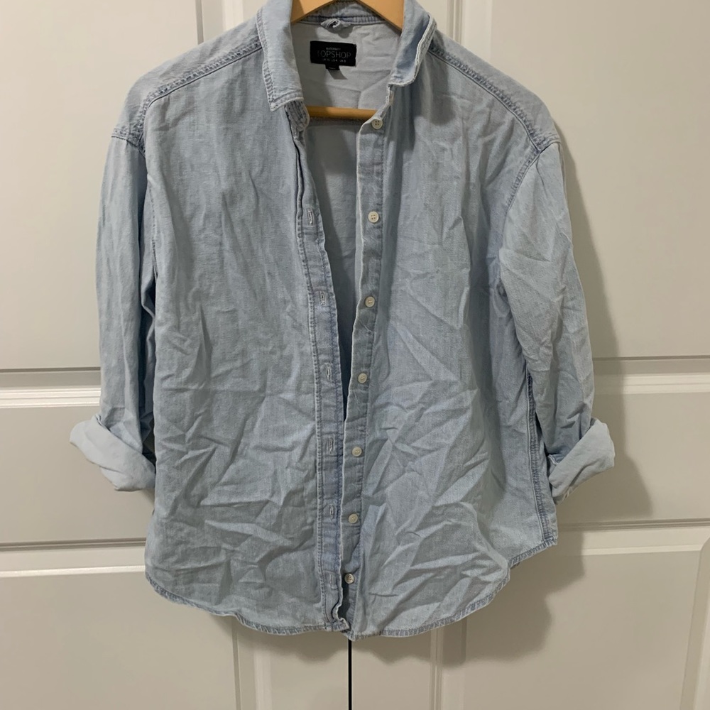 Maternity chambray
